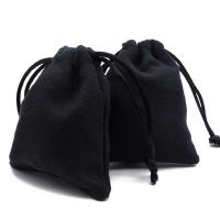 حقيبة مجوهرات, ملابس مخملية, الغبار & حجم مختلفة للاختيار, أسود, تباع بواسطة PC