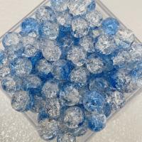 Crackle Glass Beads Round DIY 10mm Sold By Bag