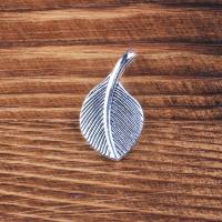 Zinc Alloy Leaf Pendants antique silver color plated vintage & fashion jewelry & Unisex nickel lead & cadmium free Length Approx 38 cm Sold By PC