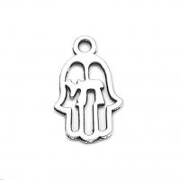 Zinc Alloy Hand Pendants antique silver color plated vintage & DIY & hollow nickel lead & cadmium free Approx Sold By Bag