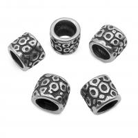 Stainless Steel Large Hole Beads 304 Stainless Steel Column vintage & DIY & machine polishing original color Sold By PC