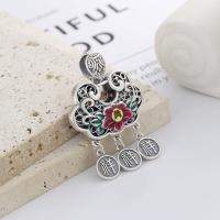 925 Sterling Silver Pendant Antique finish DIY & enamel nickel lead & cadmium free Sold By PC