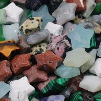 Poludrago kamenje Privjesci Nakit, Dragi kamen, Zvijezda, možete DIY & različiti materijali za izbor, više boja za izbor, 12x12mm, Prodano By PC