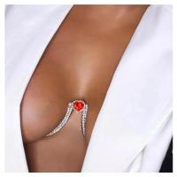 Anillo de vientre de latón, metal, Joyería & para mujer & con diamantes de imitación, libre de níquel, plomo & cadmio, longitud aproximado 110 cm, Vendido por UD