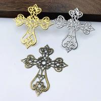 Iron Hair Accessories DIY Findings Cross plated hollow Sold By PC