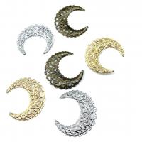 DIY Smycken Supplies, Järn, Månen, plated, ihålig, fler färger för val, 42mm, 100/Lot, Säljs av Lot