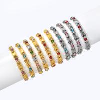 Bracelet en alliage de zinc, avec Aimant, Placage, bijoux de mode & pour femme & avec strass, plus de couleurs à choisir, Longueur 21 cm, Vendu par PC