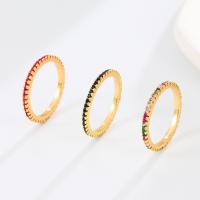 Messing ringen, verschillende stijlen voor de keuze & voor vrouw & met strass, meer kleuren voor de keuze, nikkel, lood en cadmium vrij, Verkocht door PC