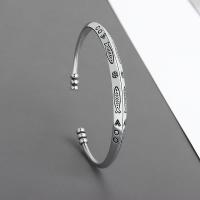 Zinc Alloy Bangle, silver color plated, fashion jewelry & Unisex, nickel, lead & cadmium free, Inner Diameter:Approx 58mm, Sold By PC
