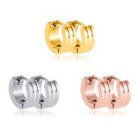 Stainless Steel Lever Terug Earring, 304 roestvrij staal, mode sieraden & verschillende grootte voor keus & voor vrouw, meer kleuren voor de keuze, Verkocht door PC