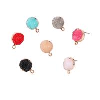 Zinc Alloy Pendants with Resin gold color plated fashion jewelry & for woman Sold By Bag