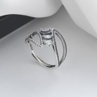 Cubic Zirconia micr3ofono pavimenta anillos de plata esterlina, Plata de ley 925, Joyería & micro arcilla de zirconia cúbica & para mujer, libre de níquel, plomo & cadmio, 14mm, Vendido por UD