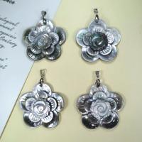 Zinc Alloy Flower Pendants with Black Shell plated DIY nickel lead & cadmium free Sold By PC
