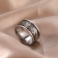 Prst prsten z nerezové oceli, 304 Stainless Steel, módní šperky & unisex & různé velikosti pro výběr, Původní barva, 10x1.8mm, Prodáno By PC