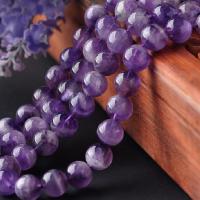 Natural Amethyst Beads Round DIY purple Sold Per Approx 36.5-40 cm Strand