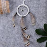 Fashion Dream Catcher Feather with Velveteen & Plastic for home and office & Mini & fashion jewelry mixed colors 270mm Sold By PC