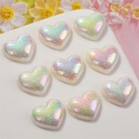 Mobile Phone DIY Decoration Resin Heart multi-colored Sold By PC