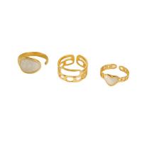 304 Stainless Steel Ring Set three pieces & Unisex & enamel Sold By Set