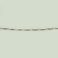 Łańcuch Biżuteria ze stali nierdzewnej, Stal nierdzewna 304, DIY, oryginalny kolor, 3x10x2mm, sprzedane przez m