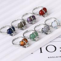 Messing ringen, met Edelsteen, Hart, mode sieraden & verschillende materialen voor de keuze & voor vrouw, nikkel, lood en cadmium vrij, 16x17mm, Verkocht door PC