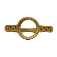 304 rostfritt stål Ring ring Base, Justerbar & för kvinna, gyllene, 9mm, Säljs av PC