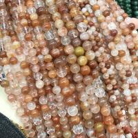 Gemstone smykker perler, Runde, poleret, du kan DIY & forskellig størrelse for valg, blandede farver, Solgt Per Ca. 38 cm Strand