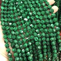 Malakit perler, Syntetisk + Malachit, poleret, du kan DIY & forskellig størrelse for valg & facetteret, grøn, Solgt Per Ca. 38 cm Strand
