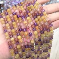 Kristal kralen, Ronde, gepolijst, DIY & verschillende grootte voor keus, gemengde kleuren, Per verkocht Ca 38 cm Strand
