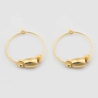 Brass Hoop Earring Candy high quality gold color plated fashion jewelry & for woman nickel lead & cadmium free Sold By Pair