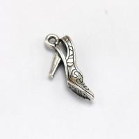 Zinc Alloy Shoes Pendants antique silver color plated fashion jewelry & DIY Approx 4mm Sold By PC