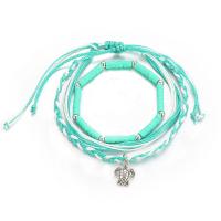 Zinc Alloy Anklet Turtle 3 pieces & fashion jewelry & Bohemian style & for woman nickel lead & cadmium free Sold By Set