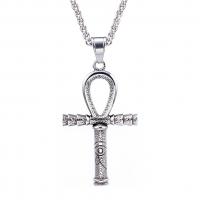 Stainless Steel Cross Pendants polished DIY original color Sold By PC