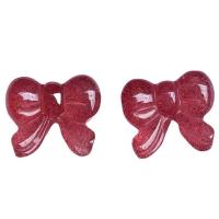 Natural Quartz Jewelry Beads Strawberry Quartz Bowknot DIY Sold By PC