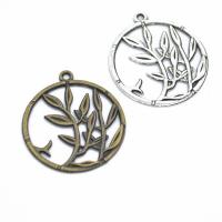 Zinc Alloy Pendants plated DIY & hollow nickel lead & cadmium free Sold By PC