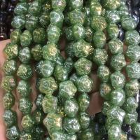 Baking Varnish Glass Beads, Szklane koraliki, Rose, Glazurowane, DIY, dostępnych więcej kolorów, 14mm, sprzedawane na około 38 cm Strand