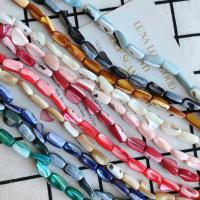 Koraliki z naturalnej słodkowodnej perły, Muszla, Nieregularne, DIY, dostępnych więcej kolorów, 10x8mm, około 25komputery/Strand, sprzedane przez Strand