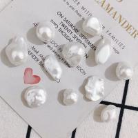 Natürliche Süßwasser Muschel Perlen, Unregelmäßige, DIY & verschiedene Stile für Wahl, weiß, verkauft von PC