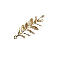 Brass Jewelry Connector, Branch, KC gold color plated, DIY, 16x41mm, Sold By PC