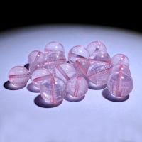 Natuurlijke Rose Quartz parels, Rozenkwarts, Ronde, DIY & met brief patroon, 10mm, Verkocht door PC