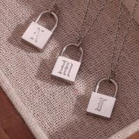 Stainless Steel Jewelry Necklace 304 Stainless Steel Lock fashion jewelry & for woman original color Length Approx 45 cm Sold By PC