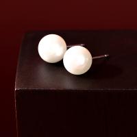 South Sea Shell Earring Shell Pearl fashion jewelry & for woman white nickel lead & cadmium free 8mm Sold By Pair