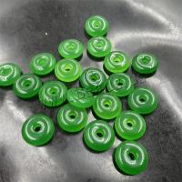 Natural Jade Pendants, Jade Malaysia, Donut, DIY, green, 17-18mm, Sold By PC