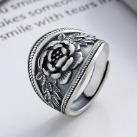 925 Sterling Silver Finger Rings Antique finish fashion jewelry & for woman nickel lead & cadmium free 19mm Sold By PC