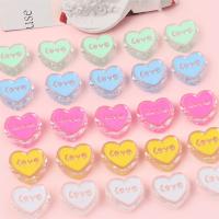 Transparent Acrylic Beads, Heart, DIY & enamel, more colors for choice, 24x22mm, Hole:Approx 4mm, Sold By Bag