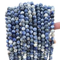 Χάντρες Σοδαλίτης, Γύρος, γυαλισμένο, DIY & διαφορετικό μέγεθος για την επιλογή, μπλε, Sold Per Περίπου 14.96 inch Strand