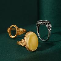 Brass Ring ring Base, Mässing, Oval, plated, DIY & olika storlek för val, fler färger för val, Säljs av PC