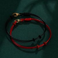 Trendy armbanden koord, Zinc Alloy, met PU, plated, Dubbele laag & uniseks & verschillende grootte voor keus, meer kleuren voor de keuze, Verkocht door PC