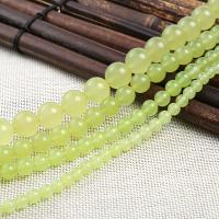 Natural Chalcedony Bead Round DIY green Sold Per Approx 38-40 cm Strand
