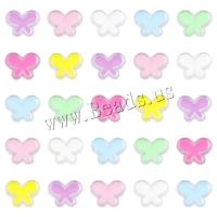 Transparent Acrylic Beads Butterfly DIY & enamel Approx 4mm Sold By Bag