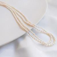 Přírodní sladkovodní perly perlí, Sladkovodní Pearl, DIY & různé velikosti pro výběr & různé styly pro výběr, bílý, Prodáno za 38 cm Strand